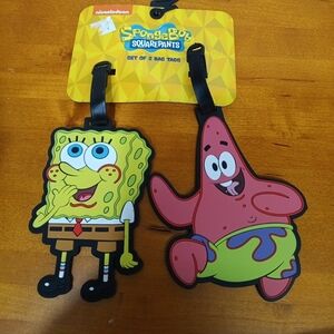 SpongeBob Patrick Luggage Tags